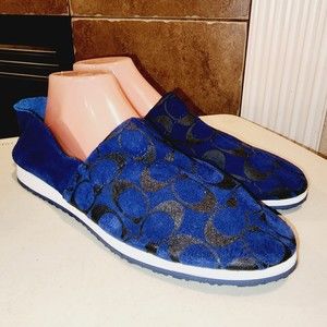 Stylish Blue Slip-On Women's Shoes